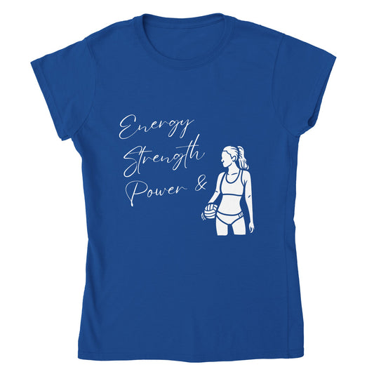 ESP + Sand VB Player Classic Womens Crewneck T-shirt