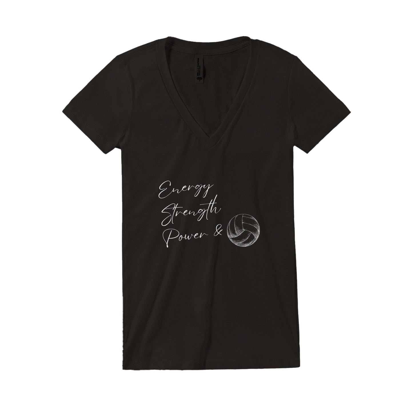 ESP + Volleyball Premium Womens V-Neck T-shirt