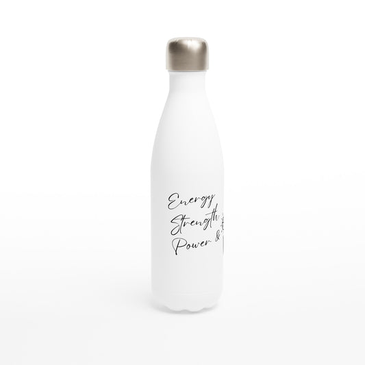 ESP + VB Net White 17oz Stainless Steel Water Bottle