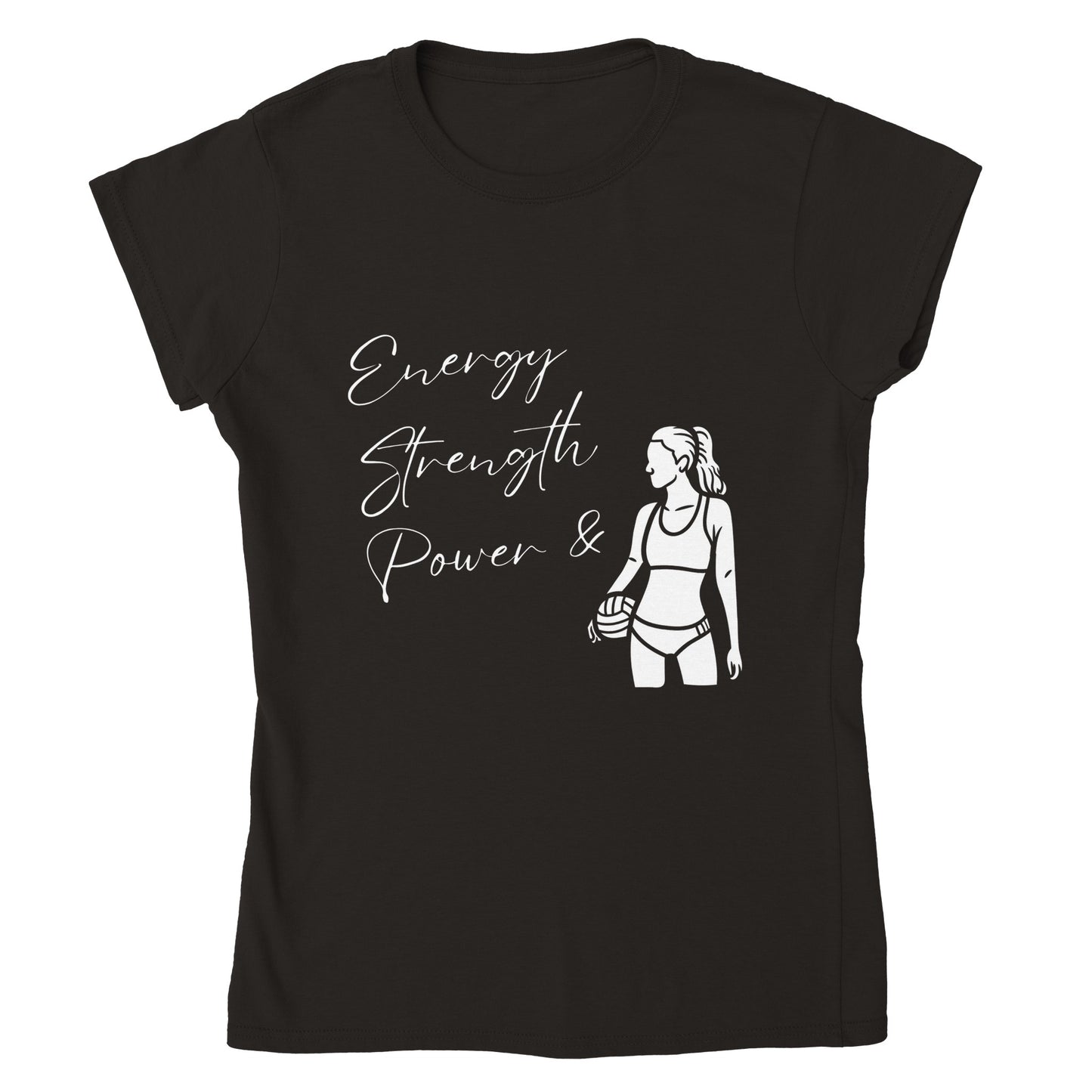 ESP + Sand VB Player Classic Womens Crewneck T-shirt