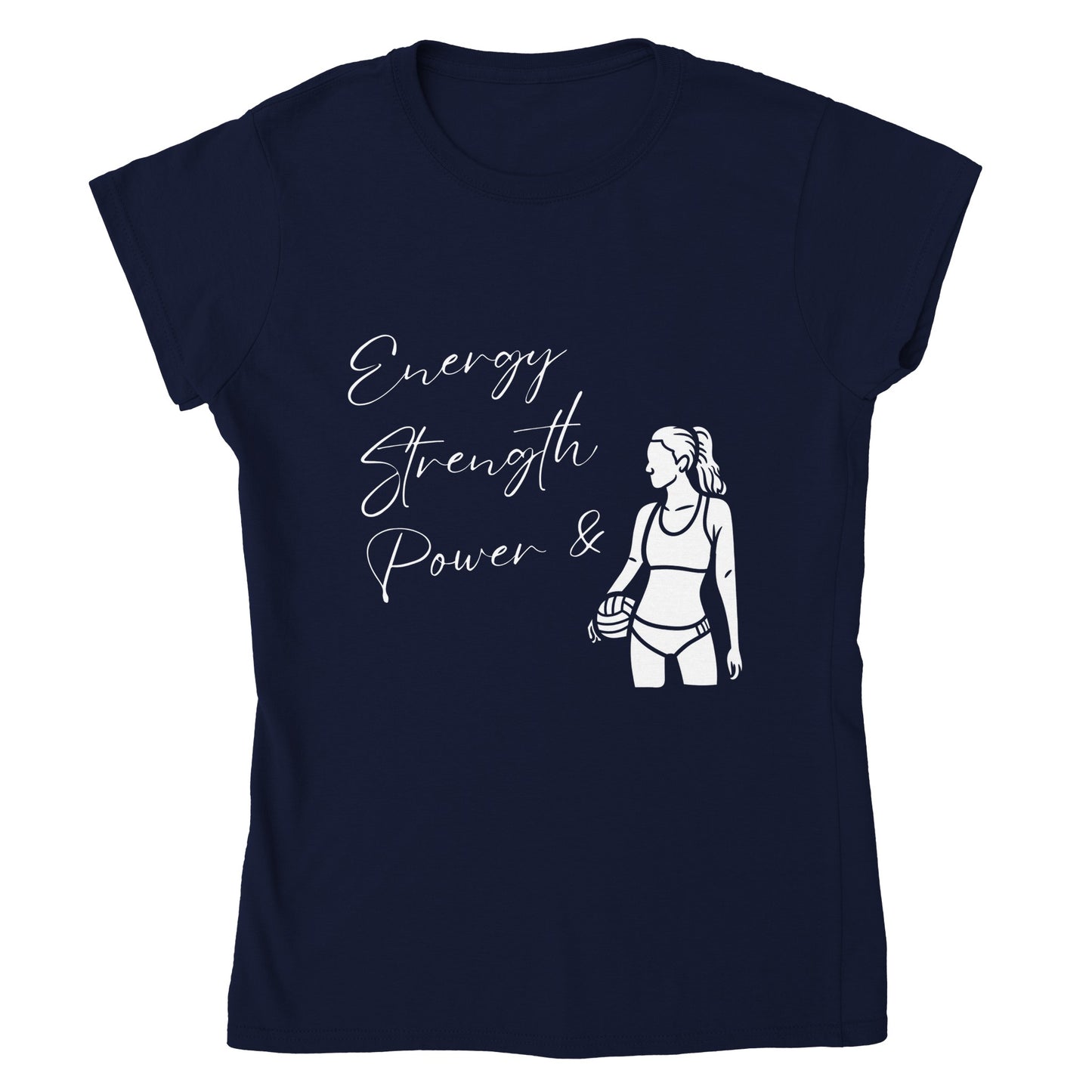 ESP + Sand VB Player Classic Womens Crewneck T-shirt