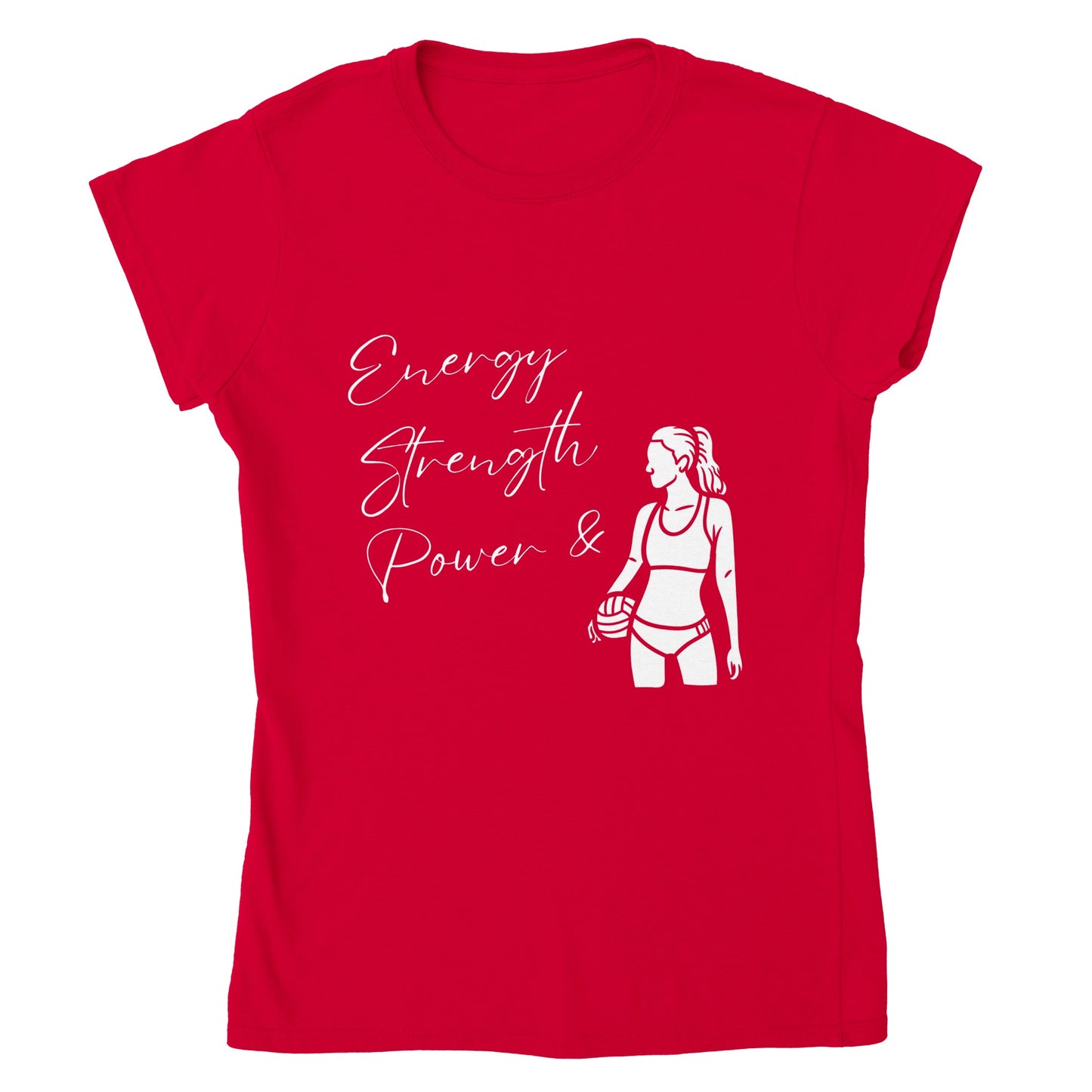 ESP + Sand VB Player Classic Womens Crewneck T-shirt