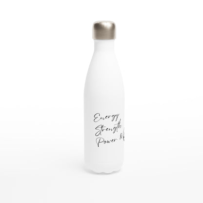 ESP + Volleyball White 17oz Stainless Steel Water Bottle