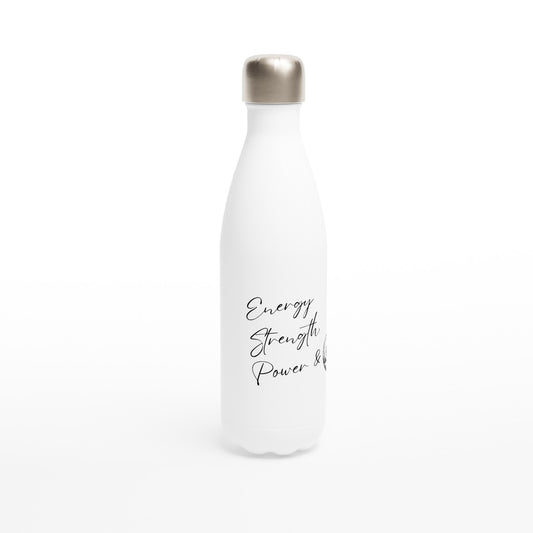 ESP + Volleyball White 17oz Stainless Steel Water Bottle