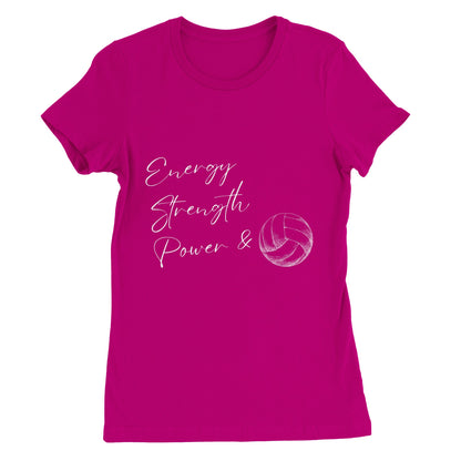 ESP + Volleyball Premium Womens Crewneck T-shirt